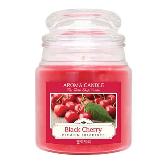The Herb Shop Aroma Candle Black Cherry 480g