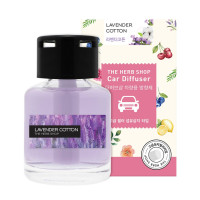 The Herb Shop Car Air Freshener Diffuser Lavender Cotton 70ml 