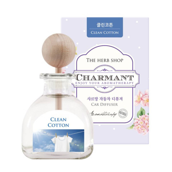 The Herb Shop Charmant Car Diffuser Clean Cotton 50ml