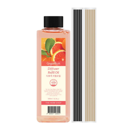The Herb Shop Diffuser Refill Oil Grapefruit 500ml