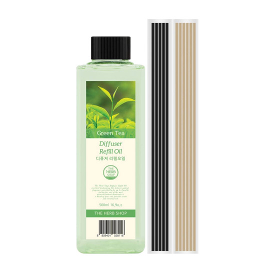 The Herb Shop Diffuser Refill Oil Green Tea 500ml 