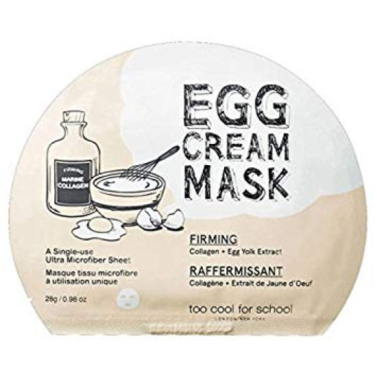 TOO COOL FOR SCHOOL Egg cream mask - firming " 5 еа in 1" 