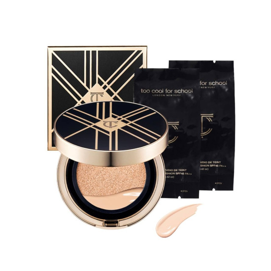 TOO COOL FOR SCHOOL Art Class Studio De Teint Fixing Glow Cover Cushion No.1 12g+2ea x 12g refill