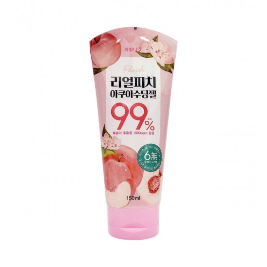 WELCOS Real Peach Aqua Soothing Gel 99% 150ml