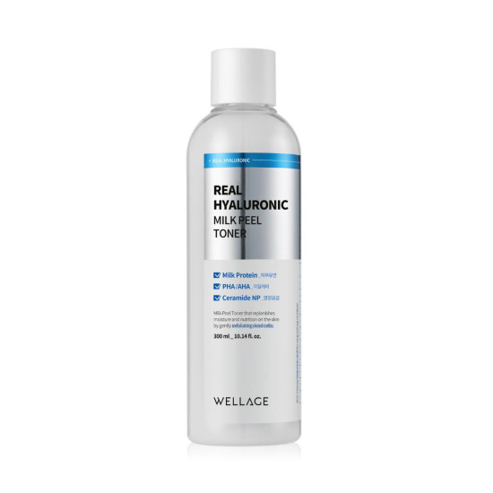 Wellage Real Hyaluronic Milk Peel Toner 300ml 