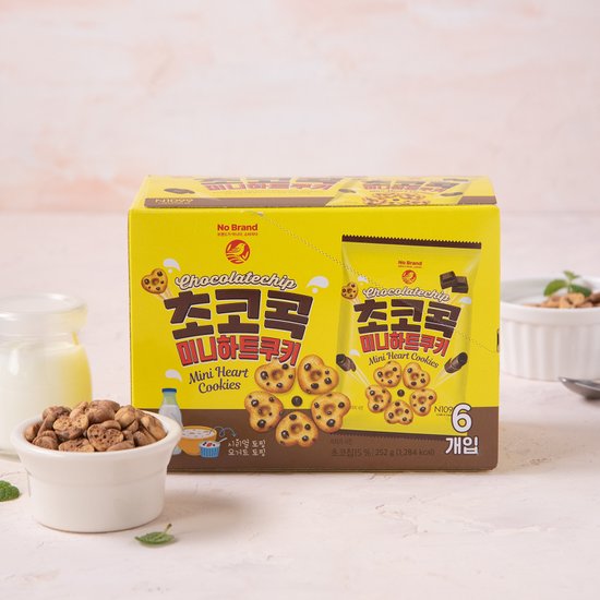 No Brand Choco Cock Mini Heart Cookie 252g
