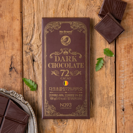 No Brand Dark Chocolate 72% 100g