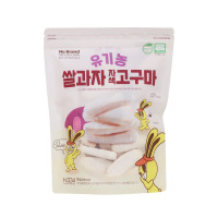 No Brand Organic Rice Cracker Purple Sweet Potato 55g