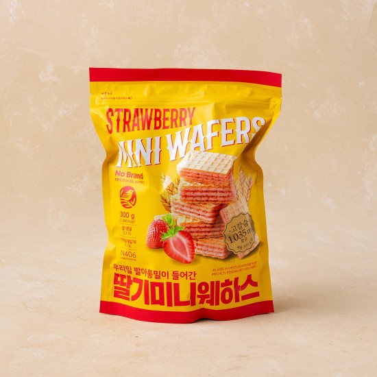 No Brand Strawberry Mini Wafers 300g