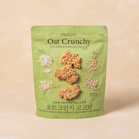 PEACOCK Peacock Oat Crunch Coconut 180g