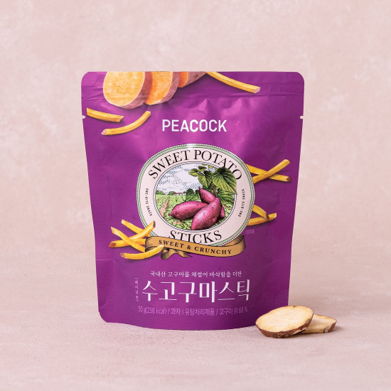 PEACOCK Seoul Snack Sweet Potato Mastic 50g