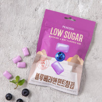 PEACOCK Raw Sugar Blueberry Mint Gum 105g