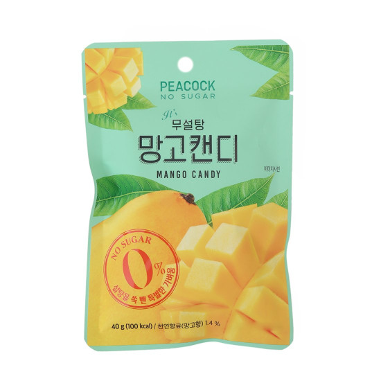 PEACOCK Sugar Free Mango Candy 40g