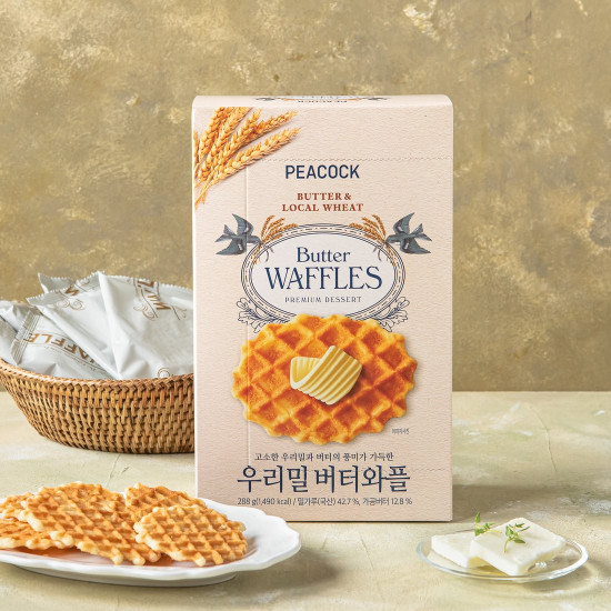 PEACOCK Wheat Butter Waffle 288g