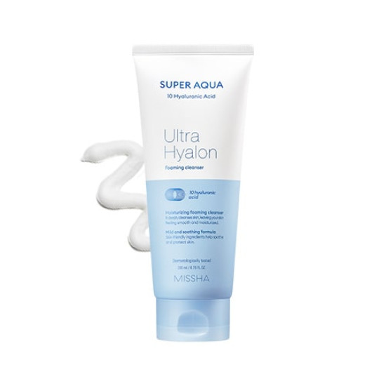 Missha Super Aqua Ultra Hyaluron Cleansing Foam 200ml 