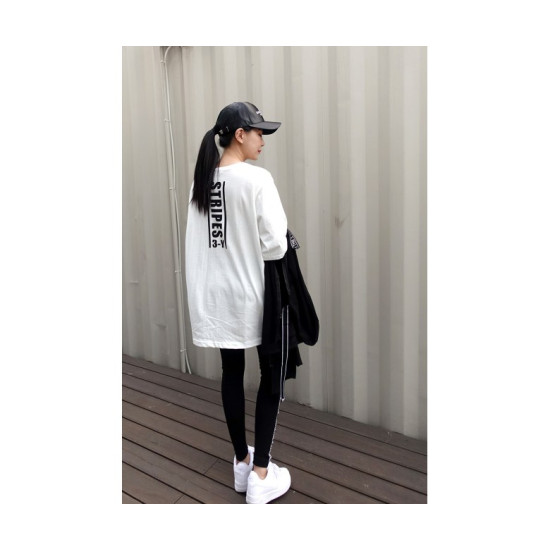 Women's T-shirt with short sleeves STRIPES (Size Free)

