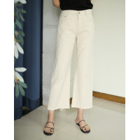 Women's Wide Leg Pants in Cotton Pepe
