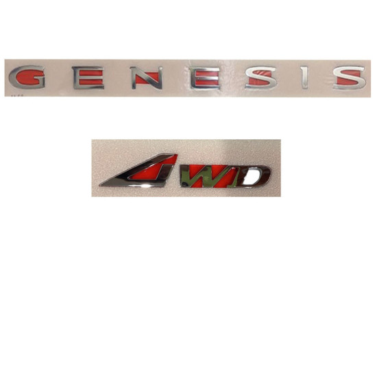 Genesis G90R4G AWD/Genesis Emblem/G90 Emblem Hyundai Mobis Genuine 86316T4000/86310T4000/86311T4000
