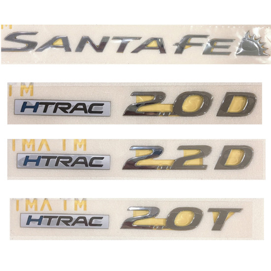 Santa Fe TM Emblem/Emblem H Trek 2.0T/H Trek 2.0D/H Trek 2.2D/H Trek Emblem Hyundai Mobis Genuine Parts 86316S1060/86316S2010/86316S2020/86316S2
