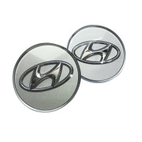 Hyundai Mobis pure silver modern Mark hubcaps 529603K210 Elantra AD/Av...