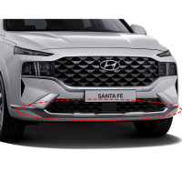 The New Santa Fe TM Chrome bottom bumper skid / Chrome skid plate / Ca...
