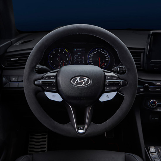 Veloster NN Performance Alcantara Steering Wheel/Alcantara Handle Hyundai Mobis Genuine
