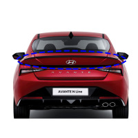 Avante CN7 N-Line Back Panel Molding/Spoiler Hyundai Mobis Genuine Par...