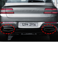 Genesis GV80 dual muffler station stream/dual muffler tip/dual muffler...