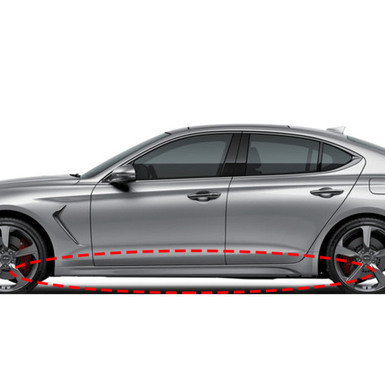 Genesis G70 Step Molding/Step Molding/Side Seal Molding Hyundai Mobis Pure 87751G9000/87752G9000