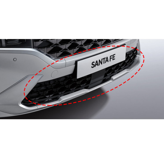 The New Santa Fe TM Dark Chrome Lower Grill / Deluxe Dark Chrome Lower Grill / Black Chrome Lower Grill / Radiator Lower Grill Hyundai Mobis Genuine 86530S1910/86530S1900
