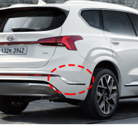 The New Santa Fe TM chrome rear garnish/chrome rear bumper molding Hyu...