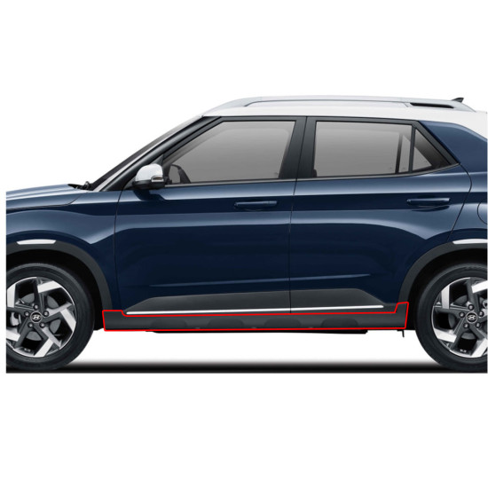 Venue Side Molding/Side Seal Molding Hyundai Mobis Genuine Parts 87752K2000CA/87751K2000CA
