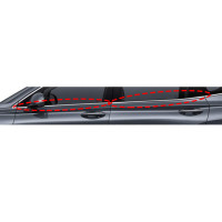 G90RS4 door molding/outside weather strip door/ade molding/eyebrow mol...