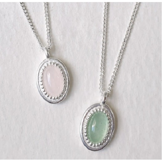925 Silver Gemma Gemstone Necklace
