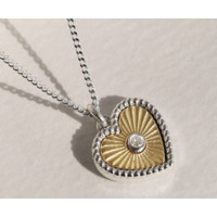 925 Silver Miel Heart Necklace
