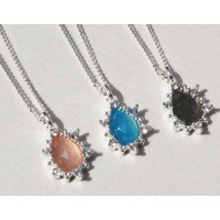 925 Silver Vervain Gemstone Necklace
