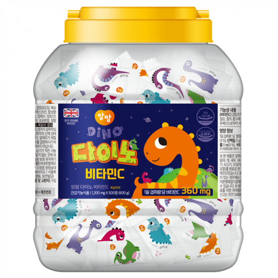 Enfant Dino Vitamin C 600g 1200mg/500p - Энфант Дино ВитаминС 600г 1200мг/500шт
